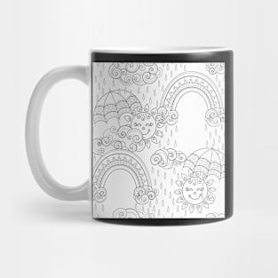 Noncolored Fairytale Weather Forecast Print Mug